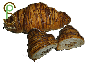 Croissant con chocolate